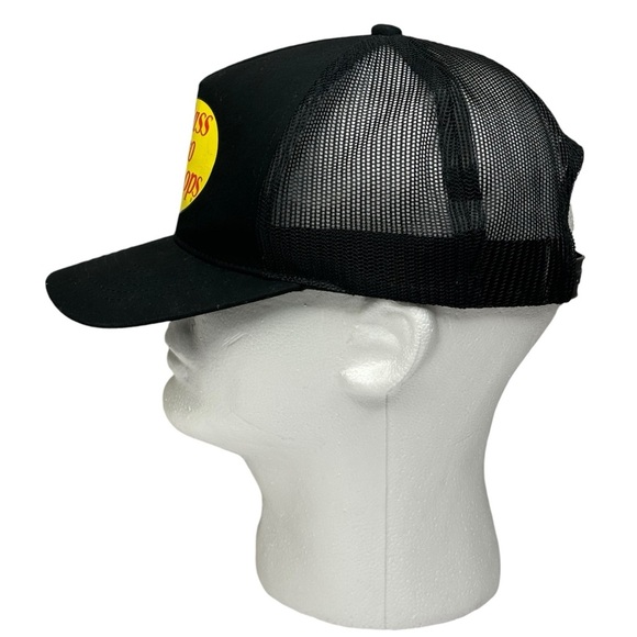 New Bass Pro Shop Mesh Back Snap Back Cap Black Embroidered Logo on Front - Picture 5 of 7
